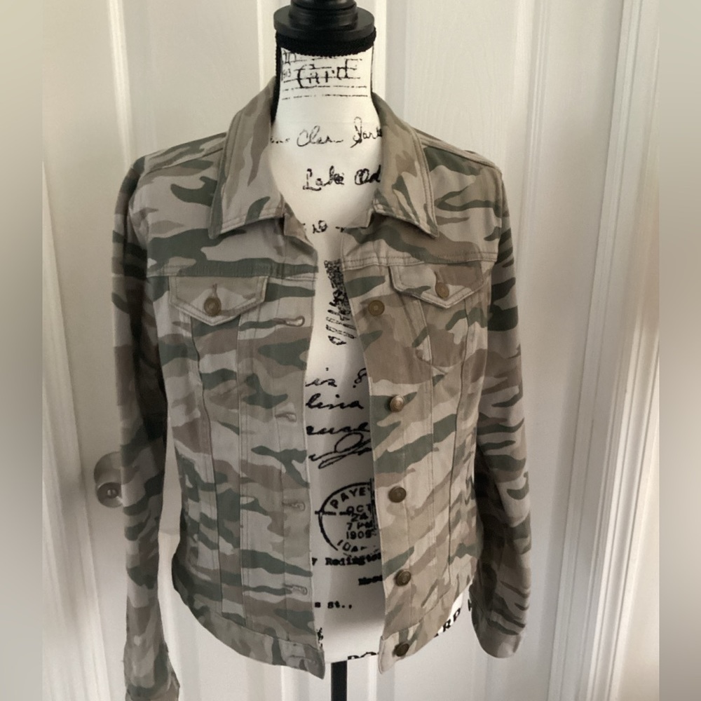 Camouflage StretchyJean Jacket